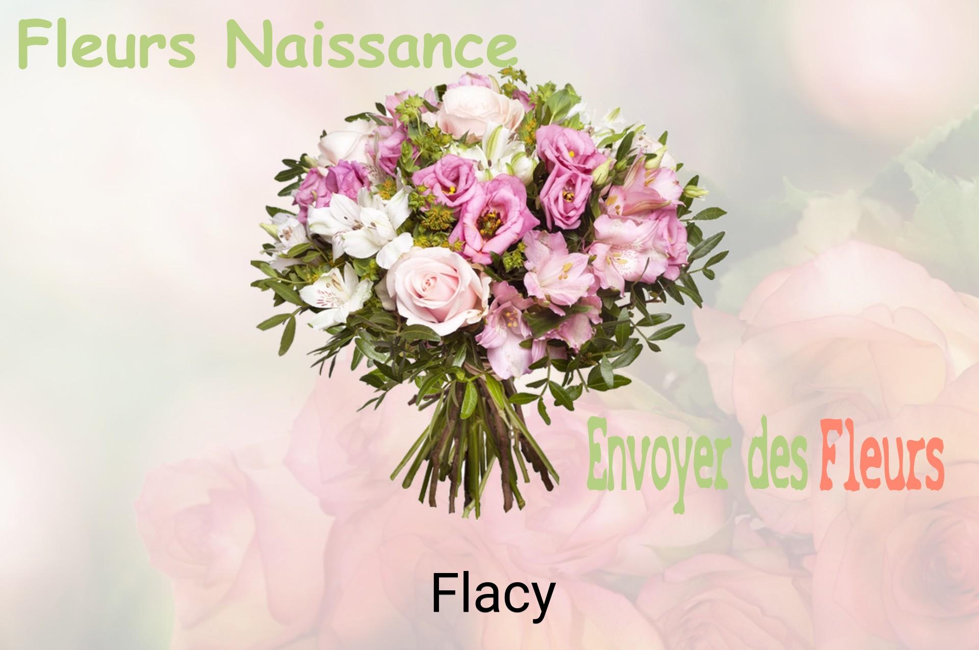 Bouquet de fleurs de naissance livré à Flacy